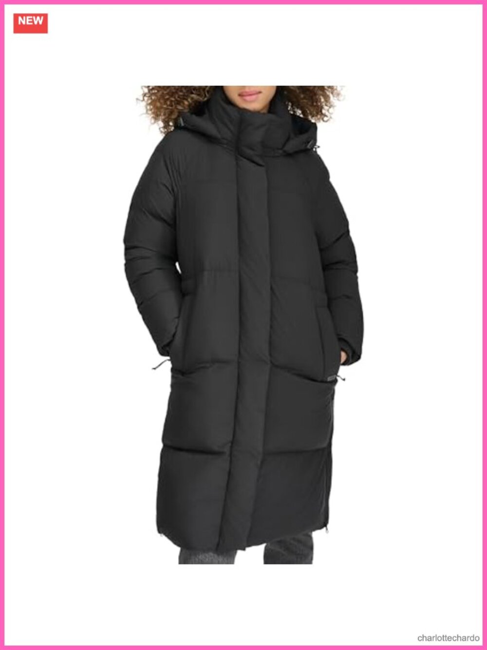 Women's Cloud Puff Hooded Midlength Puffer Jacket Quilted Coat